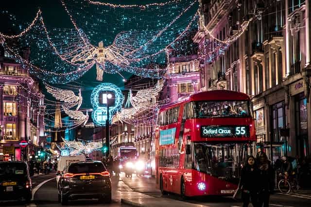 luces de la calle de londres inglaterra